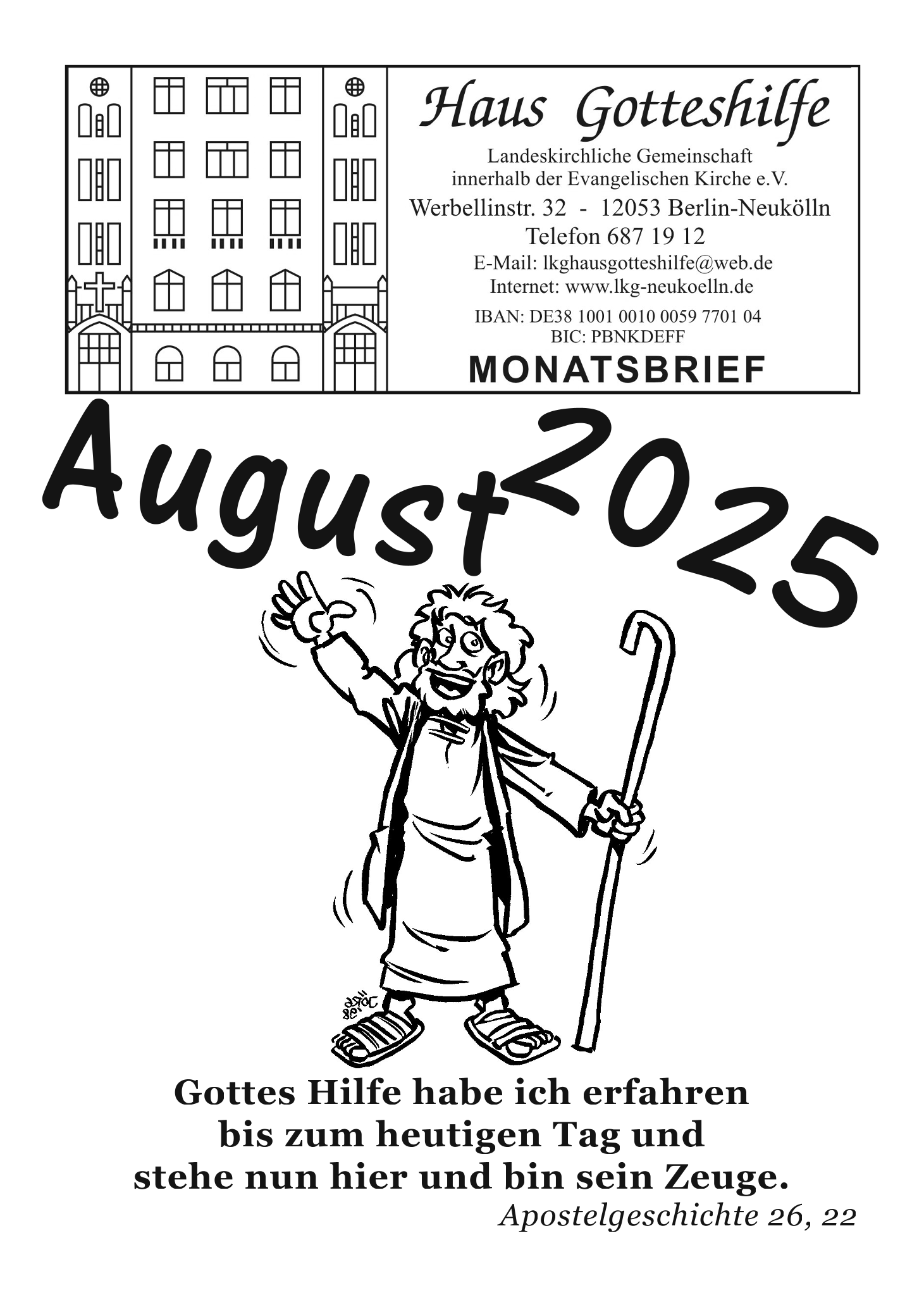 Monatsbrief August 2025 Seite 1