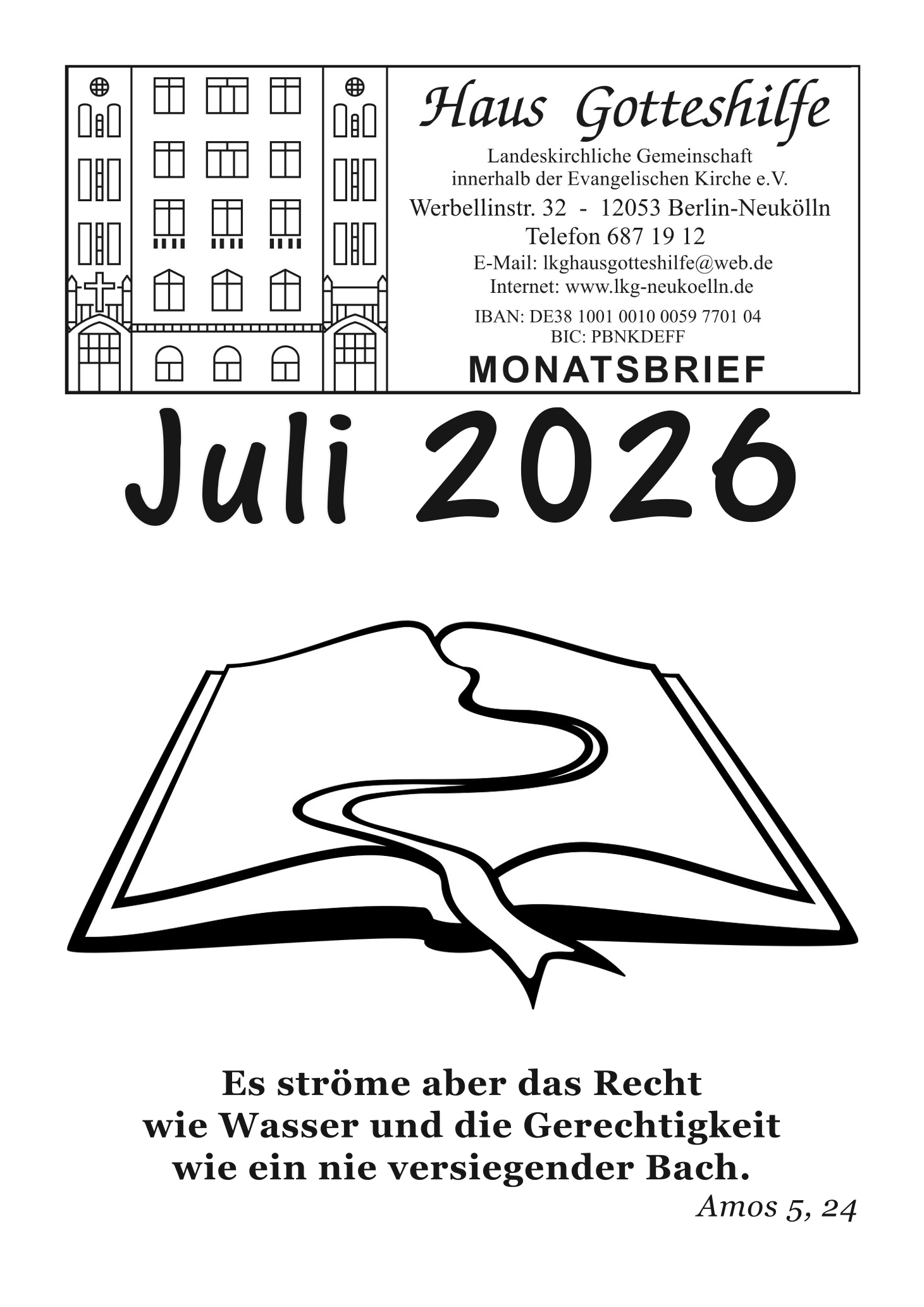 Monatsbrief Juli 2026 Seite 1